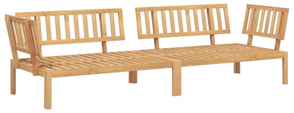 Set canapele de colț paleți de grădină 2 buc. lemn masiv acacia