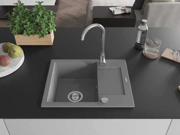 Mexen Enzo - chiuveta granit 57,6x46,5cm, 1 camera, gri, 6506571005-71