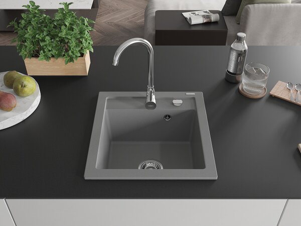 Mexen Vito - chiuveta granit 52.0x49.0cm, 1 camera, gri, 6503521000-71