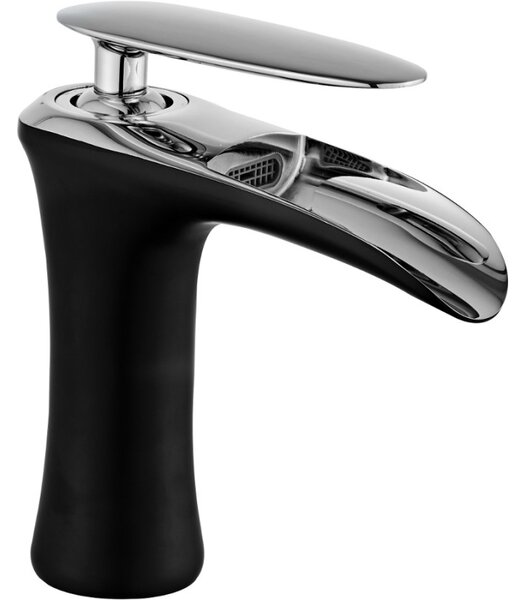 Baterie lavoar Mexen Lyra, negru-crom, 745300-07
