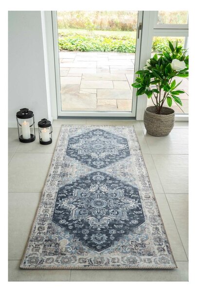 Covor albastru 200x80 cm Havana - House Nordic