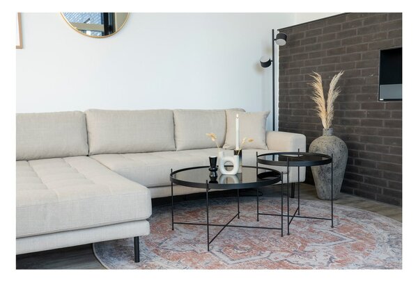 Covor rotund albastru-portocaliu ø 200 cm Havana - House Nordic