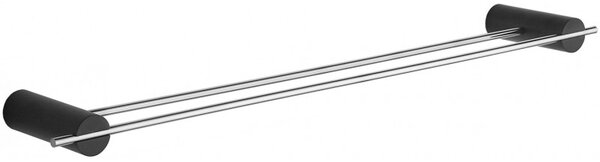 Mexen Accesorii Mexen, suport dublu pentru prosoape Aron, negru/crom, 7088125-07