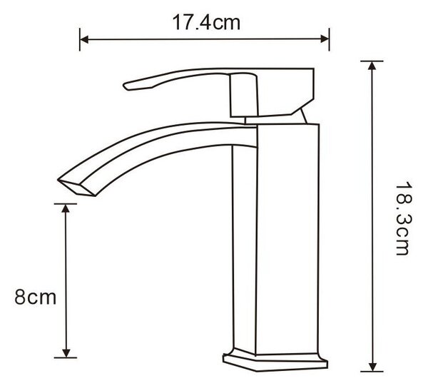 Robinet lavoar Mexen Libra, auriu, 745100-50