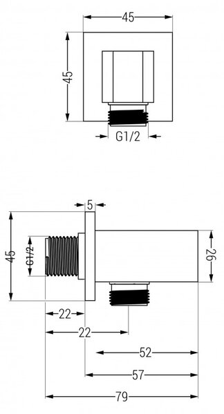 Mexen Uno, set de duș ascuns DR02, crom, 71435DR02-00