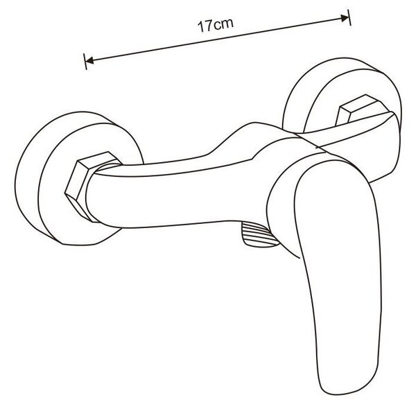 Set de duș Mexen Tord cu duș cu efect de ploaie și robinet de duș Fabia, crom, 746540200-00