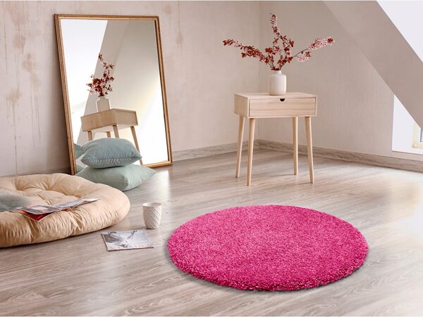 Covor rotund Universal Aqua Liso, ø 80 cm, roz