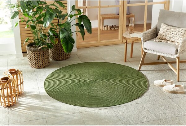 Covor verde rotund de exterior ø 150 cm - NORTHRUGS