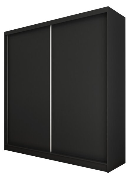 Dulap cu ușă glisantă GALAN, 200x216x61, negru