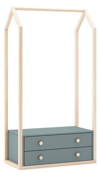 Șifonier pentru copii verde 80x170 cm Esteban – Marckeric