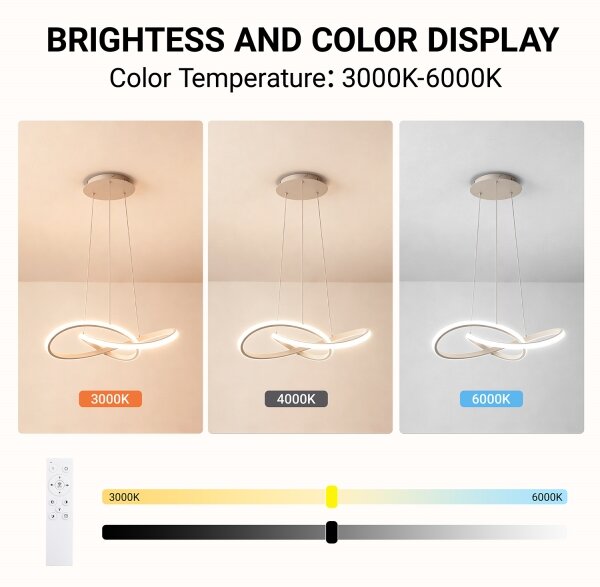 Brilagi - Lustru LED dimmabil pe cablu INFINITY LED/55W/230V 50x50 cm bej + telecomandă