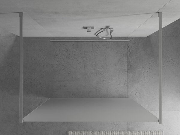 Mexen Kioto, paravan de duș 100 x 200 cm, sticlă mată de 8 mm, 2x distanțiere stabilizatoare cromate, 800-100-002-01-30