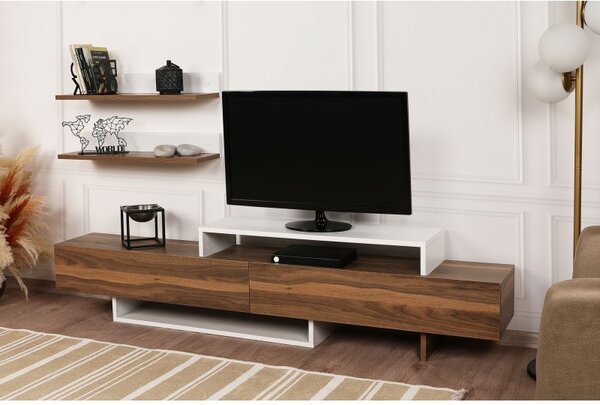Comoda TV 180 X 41.7 X 29.5 Nirvana - Teak, White
