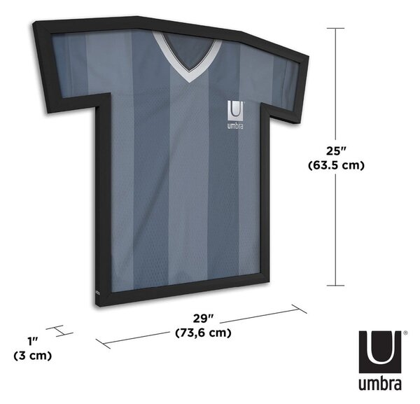 Ramă foto neagră de suspendat din plastic 62x72 cm T-Frame – Umbra