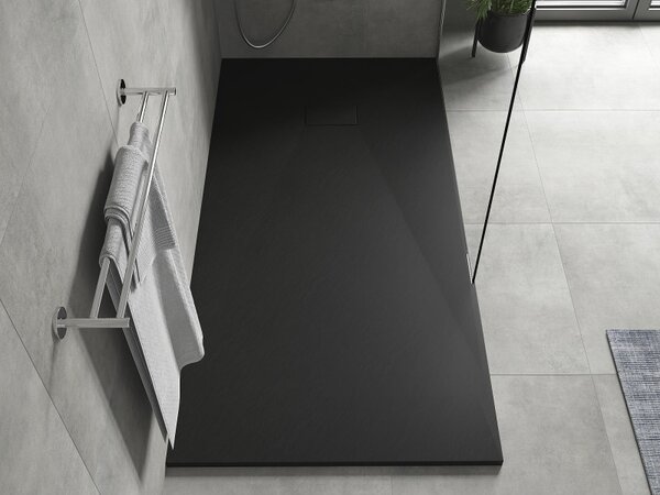 Mexen Hugo, cadă de duș dreptunghiulară SMC 170 x 80 cm, negru mat, 42708017