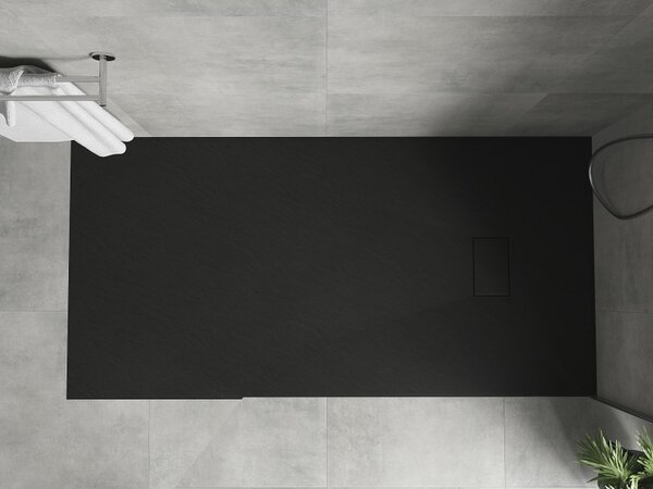 Mexen Hugo, cadă de duș dreptunghiulară SMC 170 x 80 cm, negru mat, 42708017
