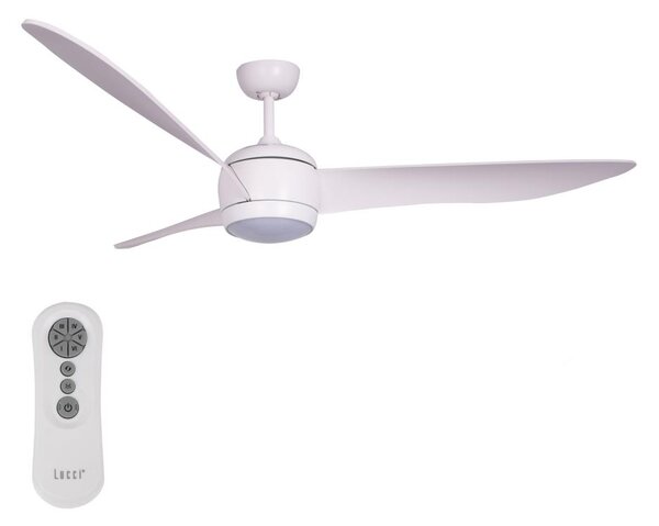 Ventilator LED de tavan Lucci air 512911 AIRFUSION NORDIC LED/20W/230V alb + telecomandă