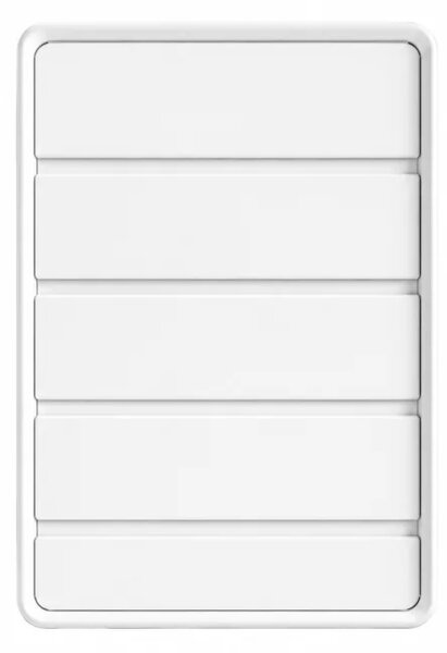 Comodă din MDF și piele PU – 5 sertare, 55x40x101 cm-White