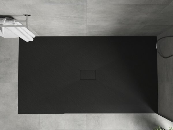 Mexen Hugo, cadă de duș dreptunghiulară SMC 150 x 100 cm, negru mat, 42701015