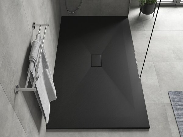 Mexen Hugo, cadă de duș dreptunghiulară SMC 150 x 100 cm, negru mat, 42701015