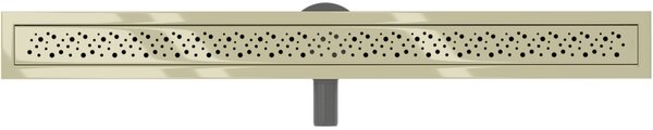 Mexen Flat 360°, canal de duș din oțel inoxidabil model M12 80 cm, auriu strălucitor, 1521080-40