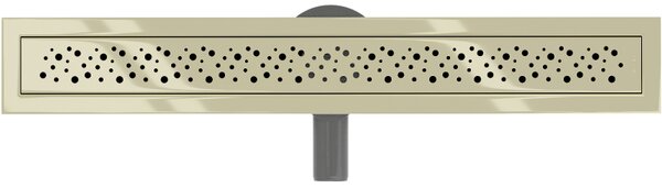 Mexen Flat 360°, canal de duș din oțel inoxidabil model M12 50 cm, auriu strălucitor, 1521050-40