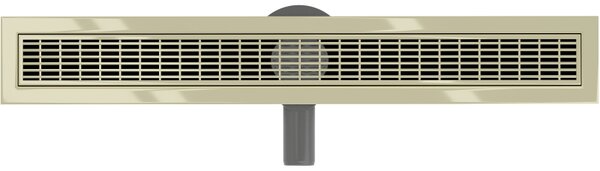 Mexen Flat 360°, canal de duș din oțel inoxidabil model M33 50 cm, auriu strălucitor, 1533050-40