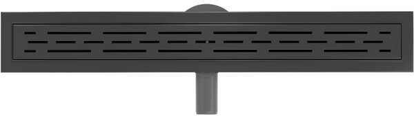 Mexen Flat 360°, canal de duș din oțel inoxidabil model M01 50 cm, negru mat, 1720050-40
