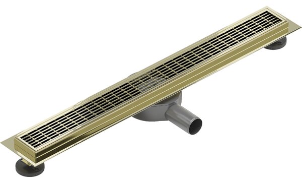Mexen Flat 360°, canal de duș din oțel inoxidabil model M33 50 cm, auriu strălucitor, 1533050-40