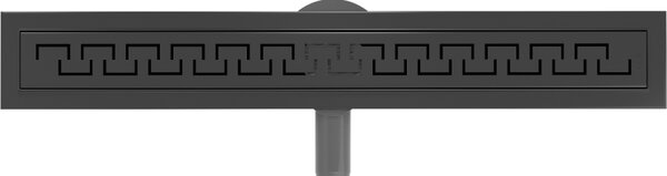 Mexen Flat 360°, canal de duș din oțel inoxidabil model M15 50 cm, negru mat, 1724050-40