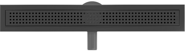 Mexen Flat 360°, canal de duș din oțel inoxidabil model M08 50 cm, negru mat, 1725050-40