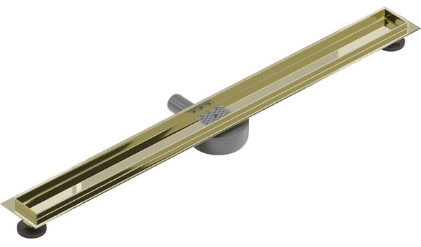 Mexen Flat 360, corp jgheab cu sifon rotativ 80 cm, auriu lucios, 1540080
