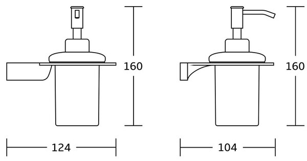 Mexen Rino distribuitor de săpun, auriu - 70270388-50