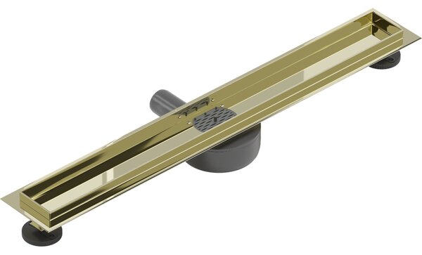 Mexen Flat 360, corp jgheab cu sifon rotativ 50 cm, auriu lucios, 1540050