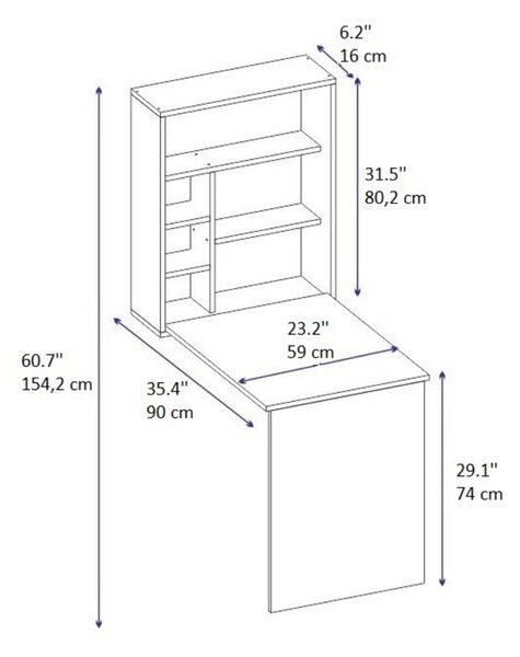 Masă PC Sedik (antracit). 1067351