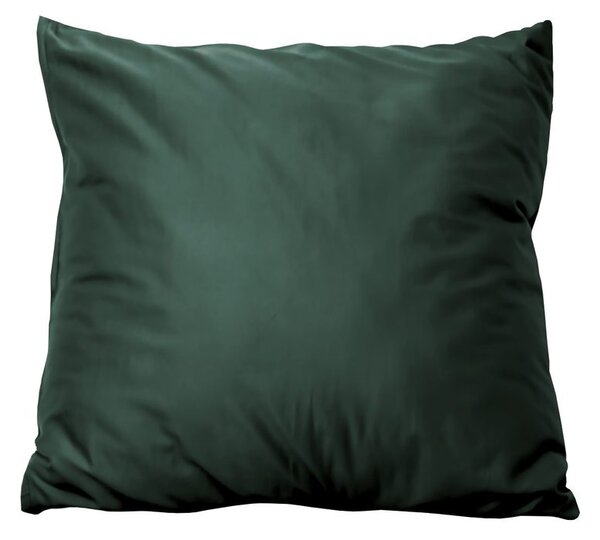 Față de pernă din satin de bumbac - Dark green | 50 x 50 cm