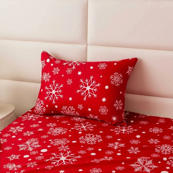 Fata de perna din microfibra SNOWFALL 50x70 cm, rosu