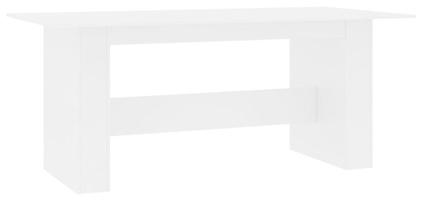 Masă de bucătărie, alb, 180 x 90 x 76 cm, PAL
