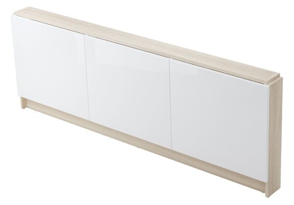 Cersanit Smart, panou frontal mobila pentru cada SMART 160cm, alb-cenusa deschis lucios, S568-024