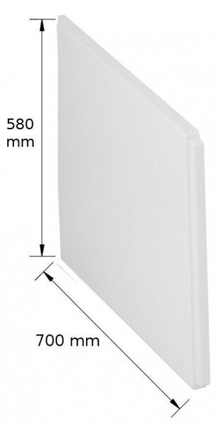 Cersanit Lorena - panou lateral universal pentru cada seria FLAVIA, KORAT, NAO, LANA, OCTAVIA, S401-071