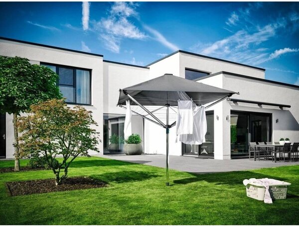 Uscător de rufe argintiu pentru grădină 40 m LinoProtect 400 – LEIFHEIT