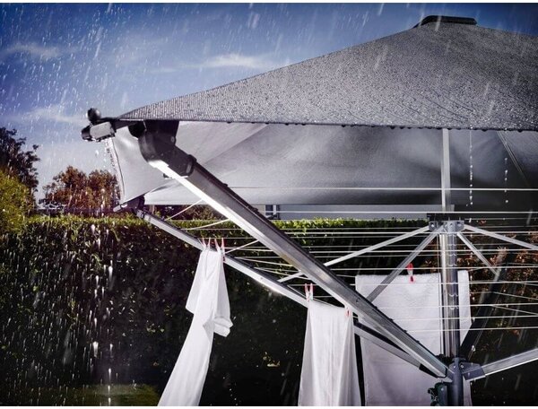 Uscător de rufe argintiu pentru grădină 40 m LinoProtect 400 – LEIFHEIT