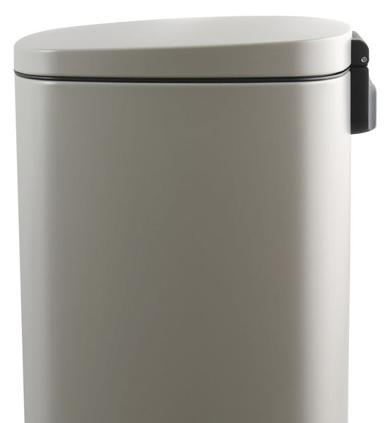 Coș de gunoi taupe cu pedală din oțel 50 l Akira – Spirella