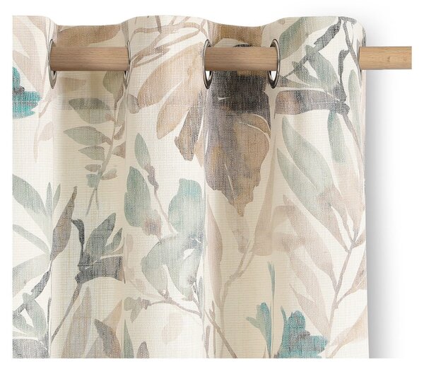 Draperie crem/albastru prăfuit 135x250 cm Celesta – Restilo