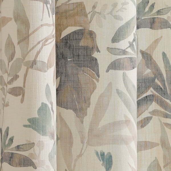 Draperie crem/albastru prăfuit 135x250 cm Celesta – Restilo