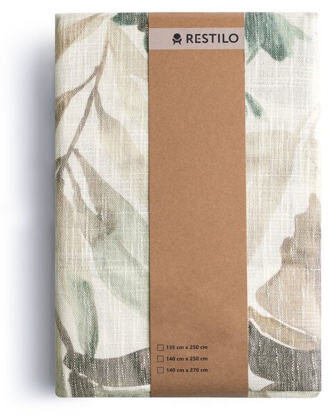 Draperie crem/albastru prăfuit 135x250 cm Celesta – Restilo