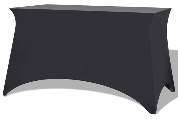 Huse elastice pentru masă, 243 x 76 x 74 cm, antracit, 2 buc