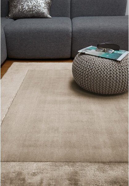 Covor maro deschis handmade din amestesc de lână 160x230 cm Ascot – Asiatic Carpets