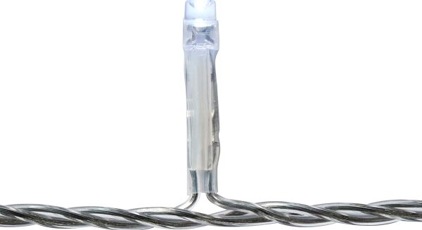 Nedis CLLC180C - Perdea luminoasă LED, 180 LED, 7 funcții, 10,9 m, IP44, alb rece