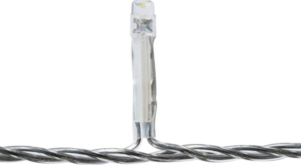 Nedis CLLC180C - Perdea luminoasă LED, 180 LED, 7 funcții, 10,9 m, IP44, alb rece